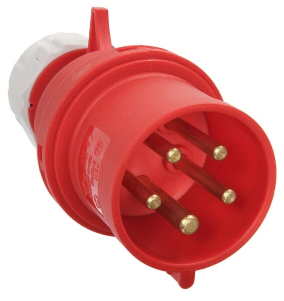 Profibau CEE-Stecker BS100-61 16 A / 32 A / 63 A, 5-polig, 400 V, 6 h, IP44 / IP67, IEC 60309