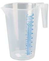 PROFIBAU hünersdorff Messbecher 1,0-5,0 Liter PP, 2...