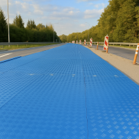 Farbige Kunststoff Fahrplatte