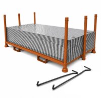 40m² SET - 20x Fahrplatten 10x1000x2000mm grau +...
