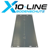 40m² SET - 20x Fahrplatten 10x1000x2000mm grau + Transportgestell lackiert mit Kunststoffverbinder