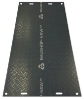 80m² SET - 40x Fahrplatten 10x1000x2000mm grau + Transportgestell lackiert mit Kunststoffverbinder