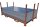 20m² SET - 10x Fahrplatten 15x1000x2000mm schwarz + Transportgestell lackiert ohne Verbinder