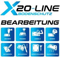 20m² SET - 10x Fahrplatten 20x1000x2000mm schwarz + Transportgestell lackiert ohne Verbinder