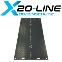 40m² SET - 20x Fahrplatten 20x1000x2000mm schwarz + Transportgestell lackiert ohne Verbinder