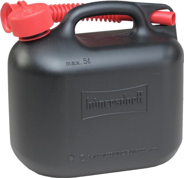 Hünersdorff Kraftstoff-Kanister BS100-97 5 l, 10 l, 20 l, Schwarz/Natur, mit UN-Zulassung, E10 geeignet