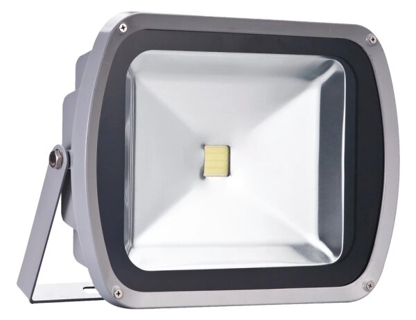 PROFIBAU Power-LED-Strahler BS100-98 silber, 20 W / 50 W, 1300 lm / 3300 lm, 6400 K, mit H05RN-F Kabel