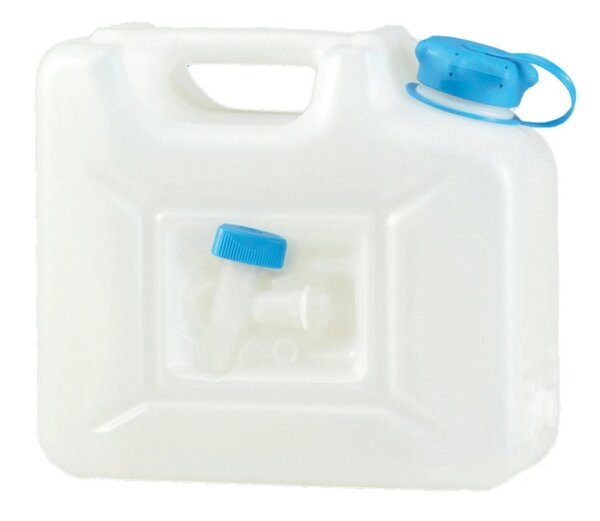 Hünersdorff Wasserkanister PROFI BS100-99, 12 l / 22 l, HD-PE natur, lebensmittelecht, mit Ablasshahn und UV-Schutz