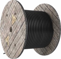 Schwere Gummischlauchleitung lfm., schwarz - AS SCHWABE