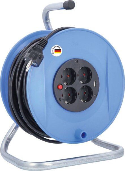 Aktions-Sicherheits-Kabeltrommel 285mmØ, blau - AS SCHWABE