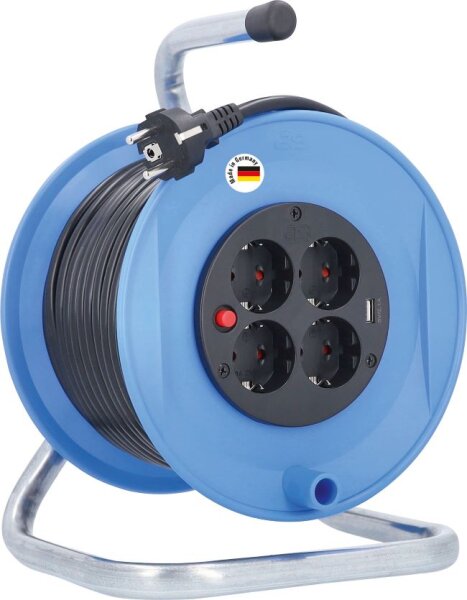 Aktions-Sicherheits-Kabeltrommel 230mmØ, blau - AS SCHWABE