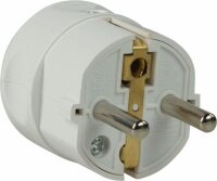 Schutzkontakt-Zentralstecker, weiß - AS SCHWABE