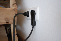 Schutzkontakt-Zentralstecker, schwarz - AS SCHWABE