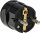 Schutzkontakt-Zentralstecker, schwarz - AS SCHWABE