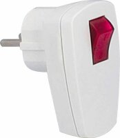 Schutzkontakt-Winkelstecker, weiß - AS SCHWABE