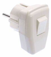 Schutzkontakt-Winkelstecker, weiß - AS SCHWABE