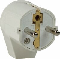 Schutzkontakt-Winkelstecker, weiß - AS SCHWABE