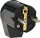 Schutzkontakt-Winkelstecker, schwarz - AS SCHWABE