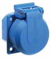 Schutzkontakt-Einbaudose, blau - AS SCHWABE