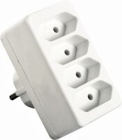 Euro-Multistecker 4-fach, weiß - AS SCHWABE