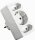 Euro-Multistecker 2+1, weiß - AS SCHWABE