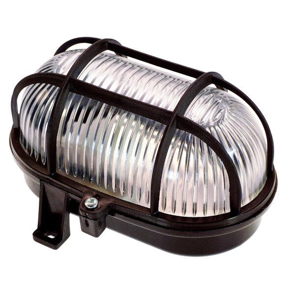 Oval-Leuchte 60W, schwarz - AS SCHWABE