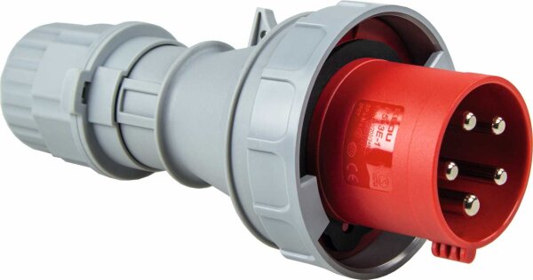 CEE-Stecker 400V/63A, rot - AS SCHWABE
