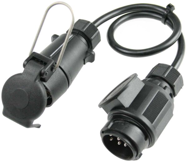 Caravan Adapterkabel 0,6m, schwarz - AS SCHWABE