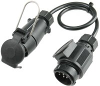Caravan Adapterkabel 0,6m, schwarz - AS SCHWABE