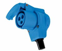 CEE-Winkelkupplung 230V/16A, blau - AS SCHWABE