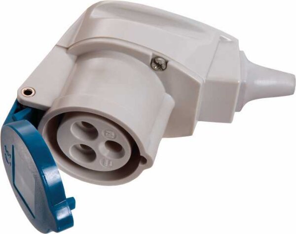 CEE-Winkelkupplung 230V,16A, blau - AS SCHWABE