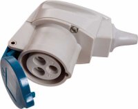 CEE-Winkelkupplung 230V,16A, blau - AS SCHWABE