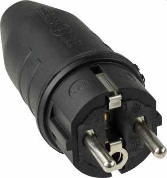 Vollgummi-Stecker 10/16A - AS SCHWABE