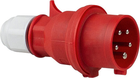 CEE-Stecker 400V/32A, rot - AS SCHWABE