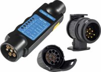 Caravan Tester 7polig mit Adaptern 13polig - AS SCHWABE