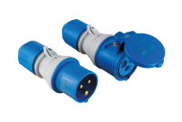 CEE-Kupplung 230V/16A, blau powerlight - AS SCHWABE