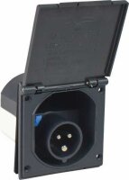 CEE-Caravan-Einspeisungsstecker, anthrazit grau - AS SCHWABE