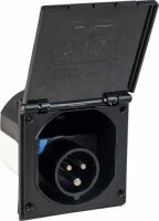 CEE-Caravan-Einspeisungsstecker, schwarz - AS SCHWABE