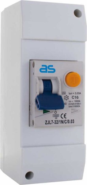 Kombi FI/LS (RCBO) im Gehäuse - AS SCHWABE