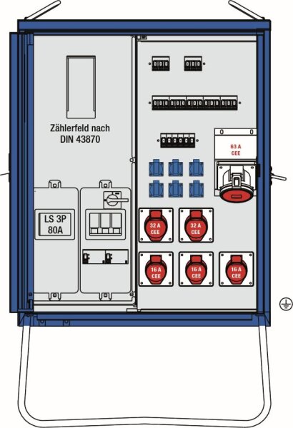 Anschlußverteiler-Endverteiler--Schrank A-V-E 1 - AS SCHWABE