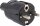 PVC-Schutzkontakt-Stecker ,schwarz - AS SCHWABE