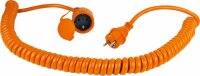 Baustellen-Spiralkabel 5m, orange - AS SCHWABE