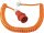 CEE Baustellen-Spiral-Anschlussleitung 5m, orange - AS SCHWABE