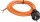 Pur-Baustellen-Anschlussleitung 5m, orange - AS SCHWABE