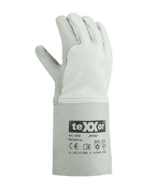 teXXor® Schweißerhandschuhe PITOU natur 1212