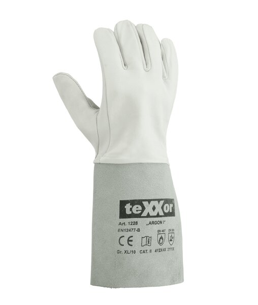 teXXor® Schweißerhandschuhe ARGON I natur 1228