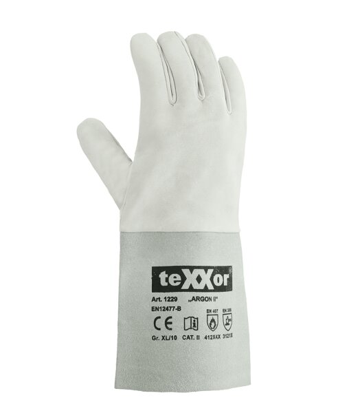 teXXor® Schweißerhandschuhe ARGON II natur 1229
