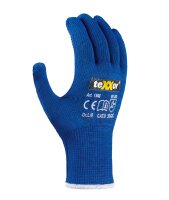 teXXor® Schnittschutz-Feinstrickhandschuhe blau/rote...