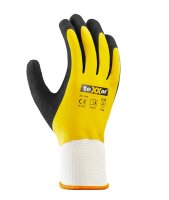 teXXor® Polyester-Strickhandschuhe LATEX GELB...