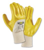 teXXor® topline Nitril-Handschuhe STRICKBUND gelb 2379